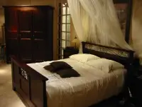 Wood and Metal Bed